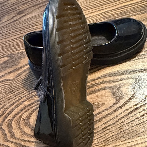 Dr. Marten Maccy Black Kids Mary Jane Shoes - Picture 6 of 9